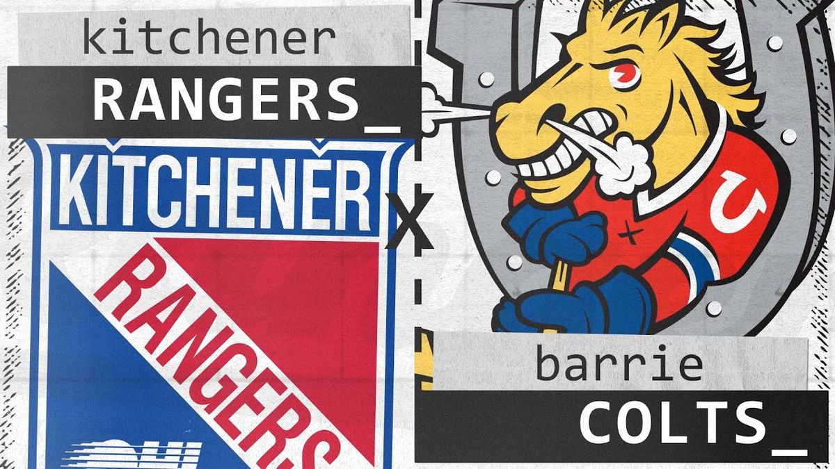 Barrie Colts at Kitchener Rangers