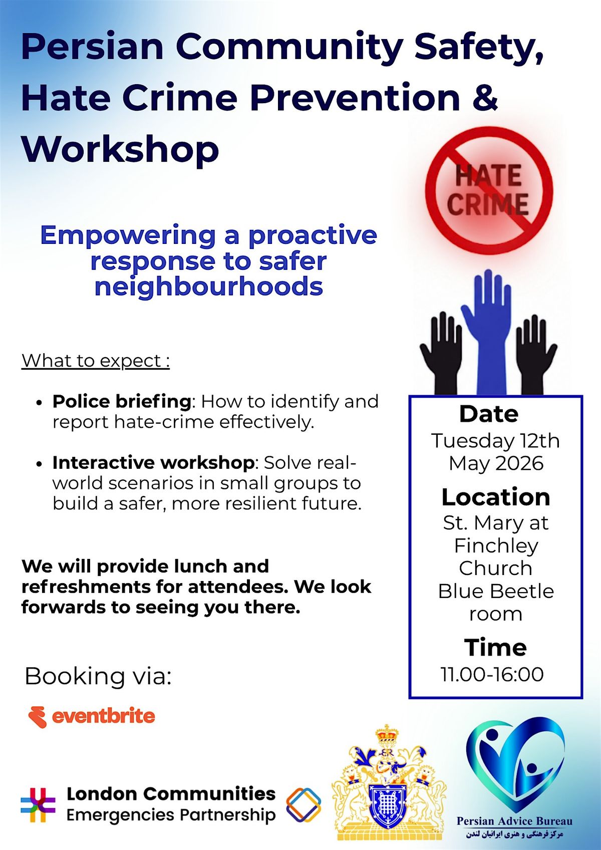 Persian Community Hate Crime Prevention Workshop