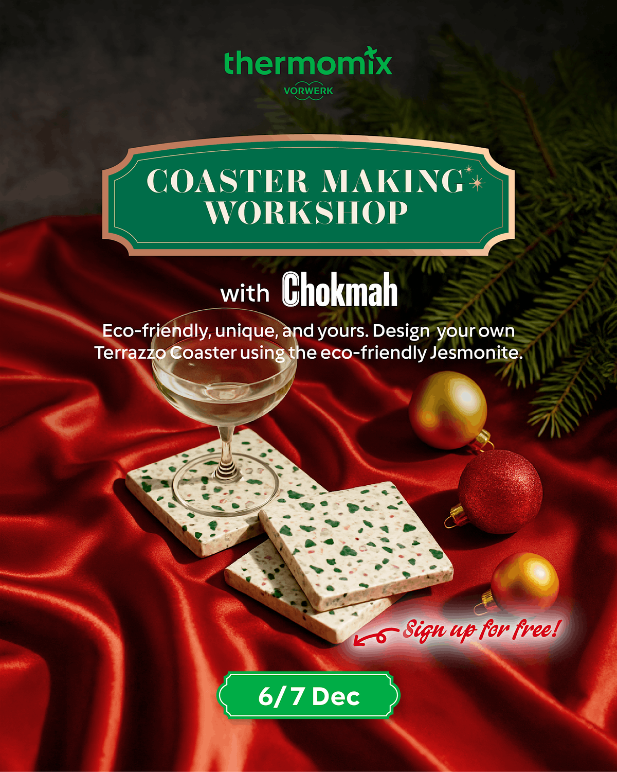 Thermomix Terrazzo Coaster Making Workshop