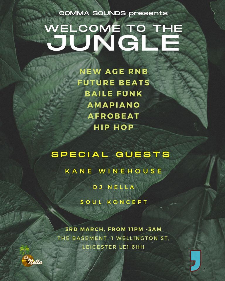 to the Jungle LEICESTER //HIP HOP//RNB //AMAPIANO SPECIAL Basement Leicester March 3