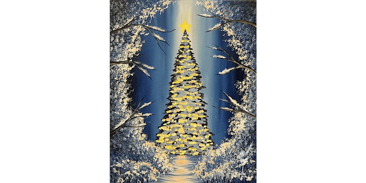 Enchanted Winter Tree - Paint and Sip in San Antonio | Classpop!\u2122
