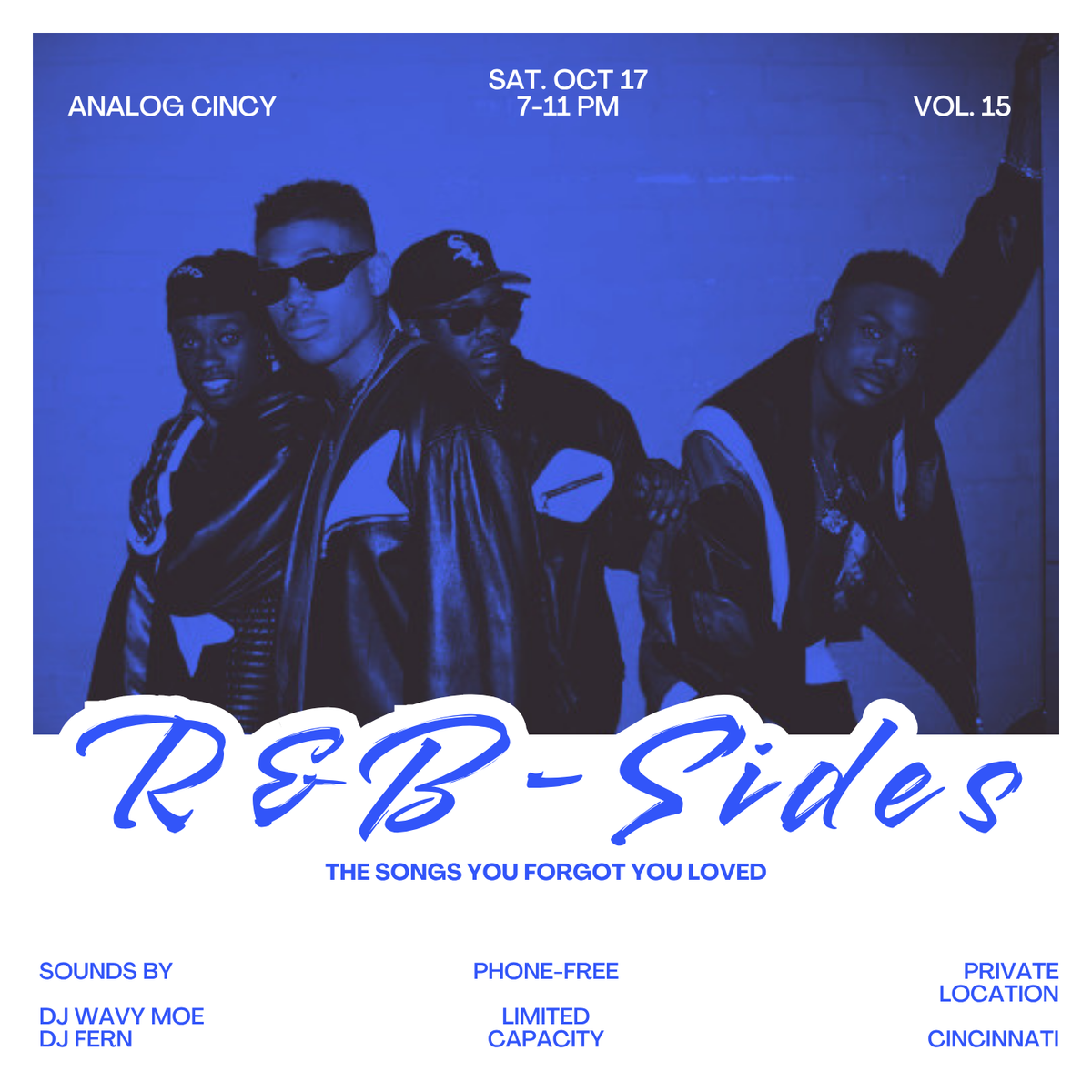 Side B Rcordes Analog 15: R&B-Sides at Cincinnati on 17th October, 2026