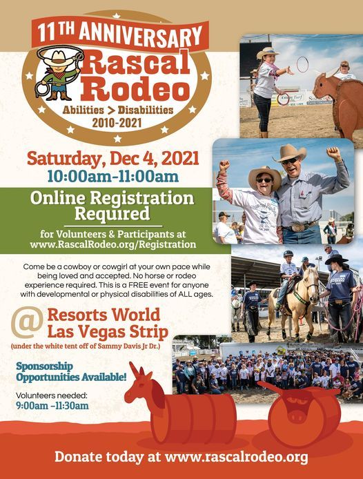 Rascal Rodeo Vegas Dec 4 Resorts World Las Vegas December 4, 2021