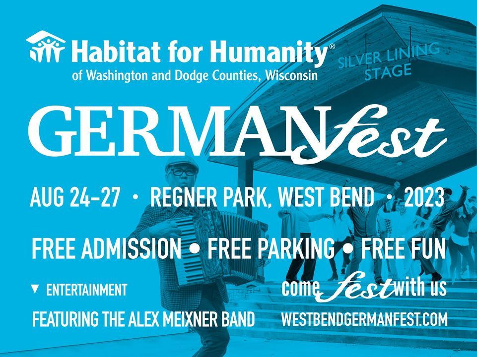 West Bend GERMANfest 2023 at Regner Park! 800 N. Main Street West