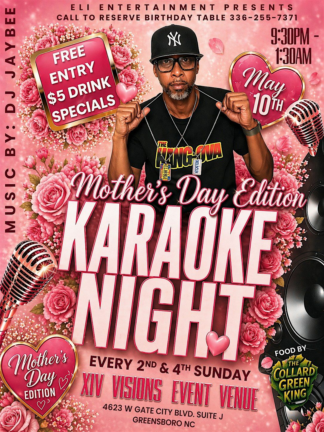KARAOKE & VIBES SUNDAYS- MOTHER\u2019S DAY EDITION! $5 DRINKS! RSVP FREE