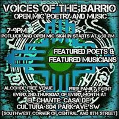 Voices of the Barrio: Open Mic Poetry and Music