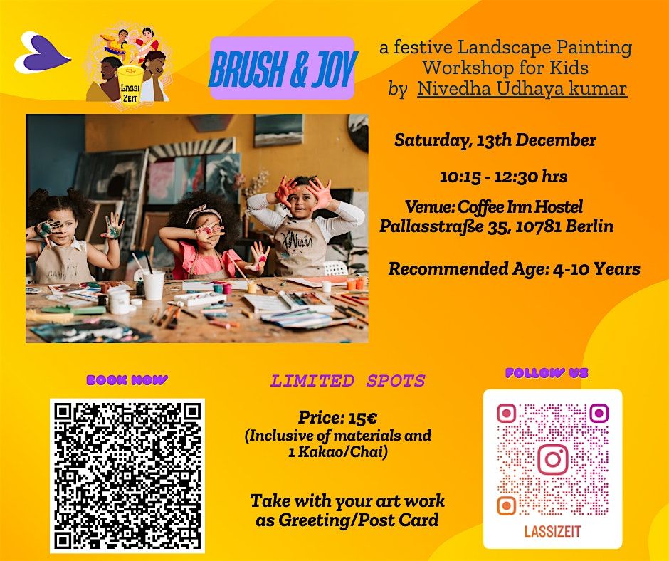Brush and Joy - a festive Landscape Painting Workshop for Kids