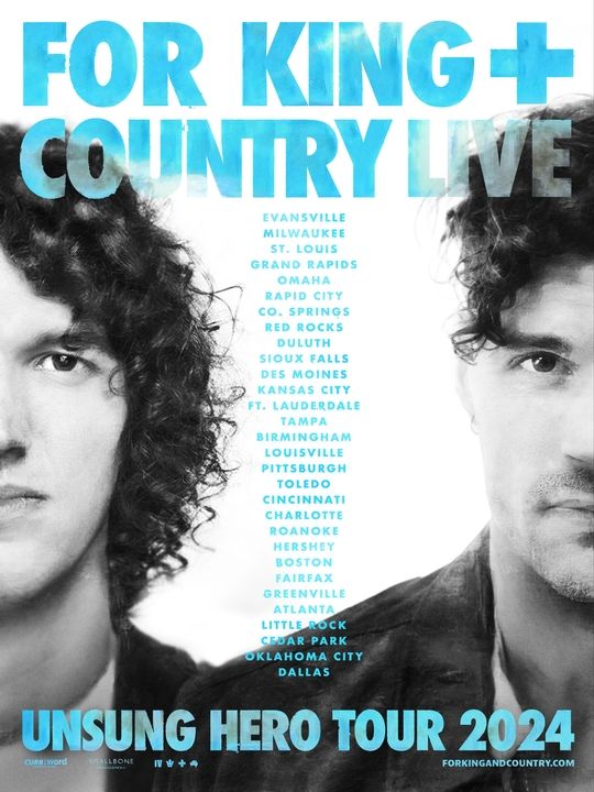 for KING + COUNTRY LIVE The Unsung Hero Tour 2024 Seminole Hard