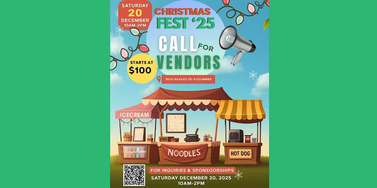 CALL FOR VENDORS