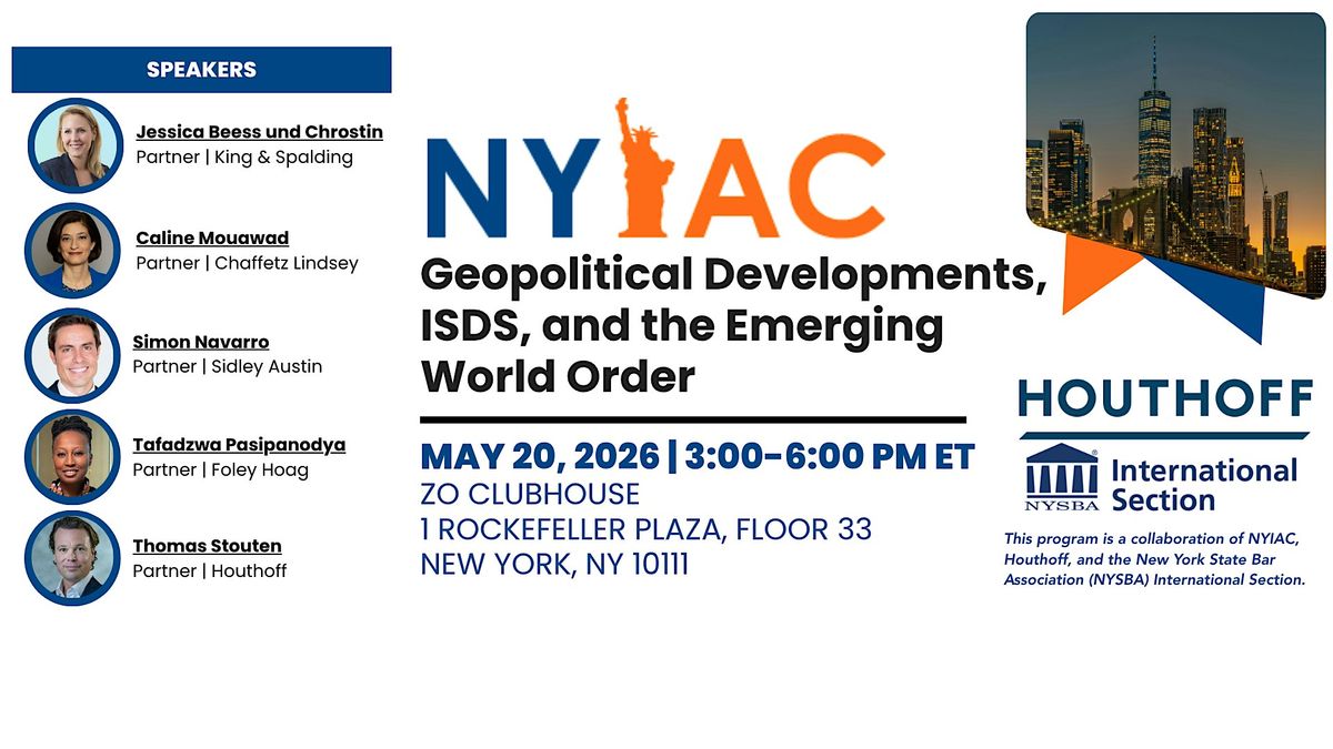 Geopolitical Developments, ISDS, and the Emerging World Order