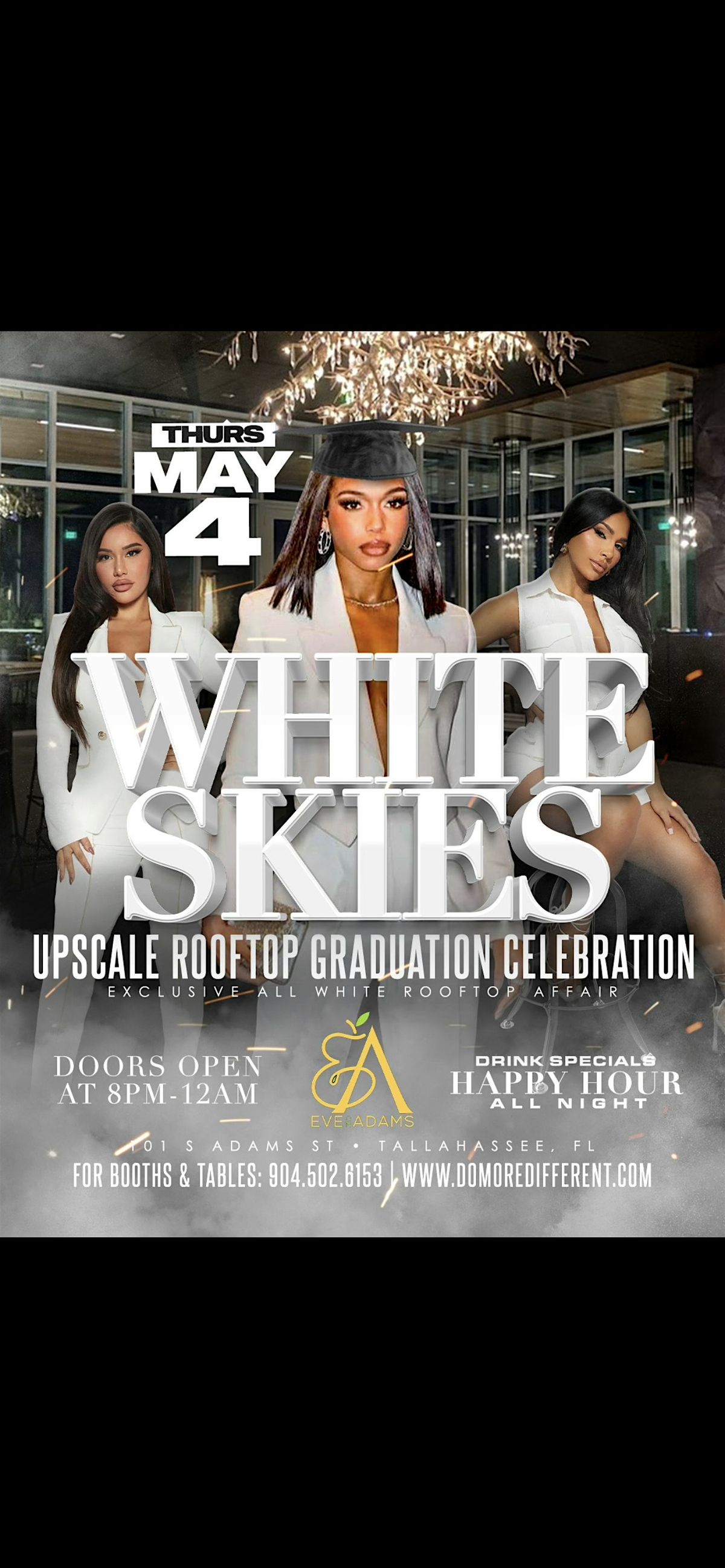 White Skies: The Ultimate All White Graduation Experience