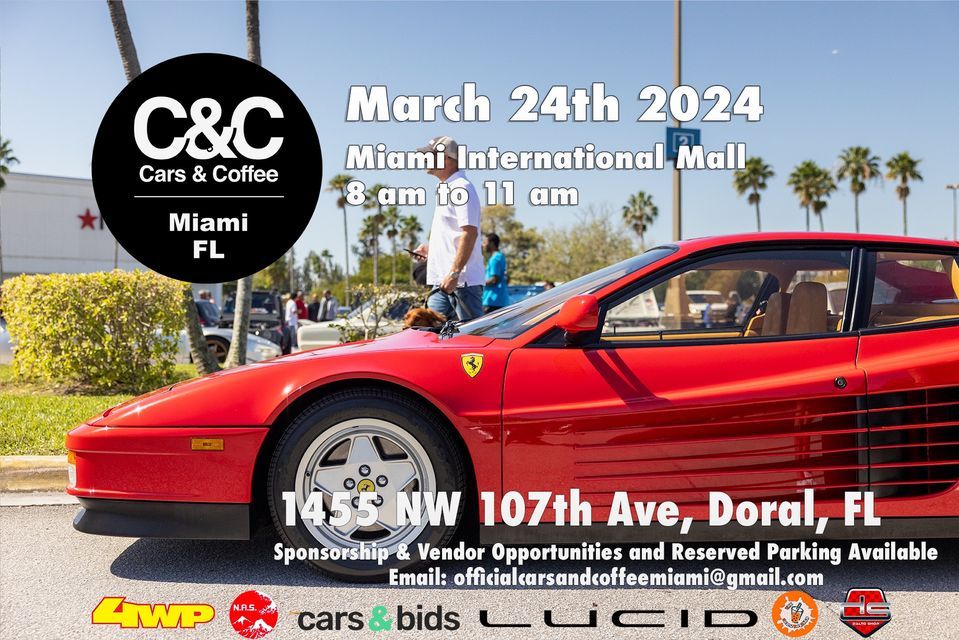 Cars and Coffee Miami March 24th 2024 at Miami International Mall ...