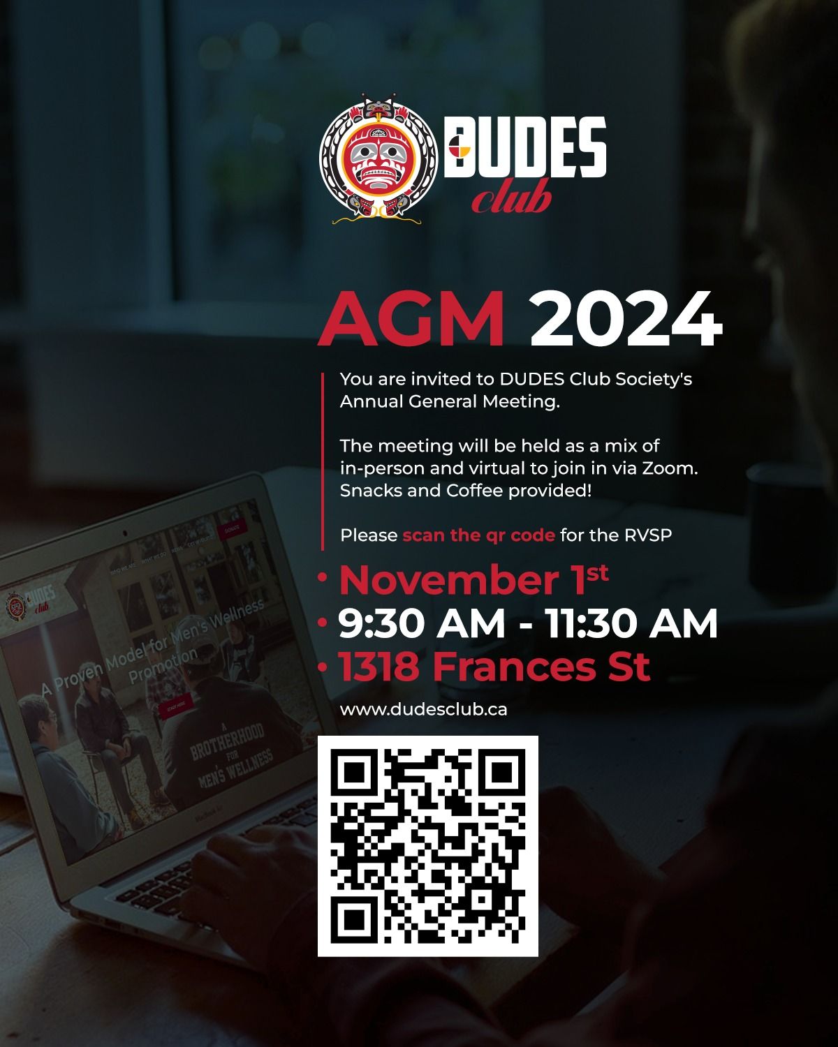 DUDES Club Society 2024 Annual General Meeting 1318 Frances St