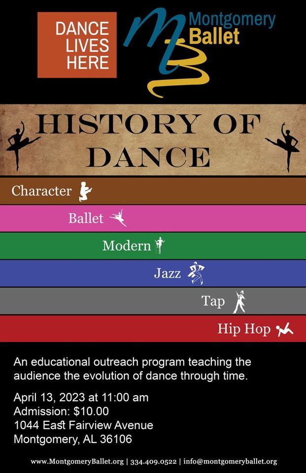 History of Dance | Montgomery Ballet | April 13, 2023