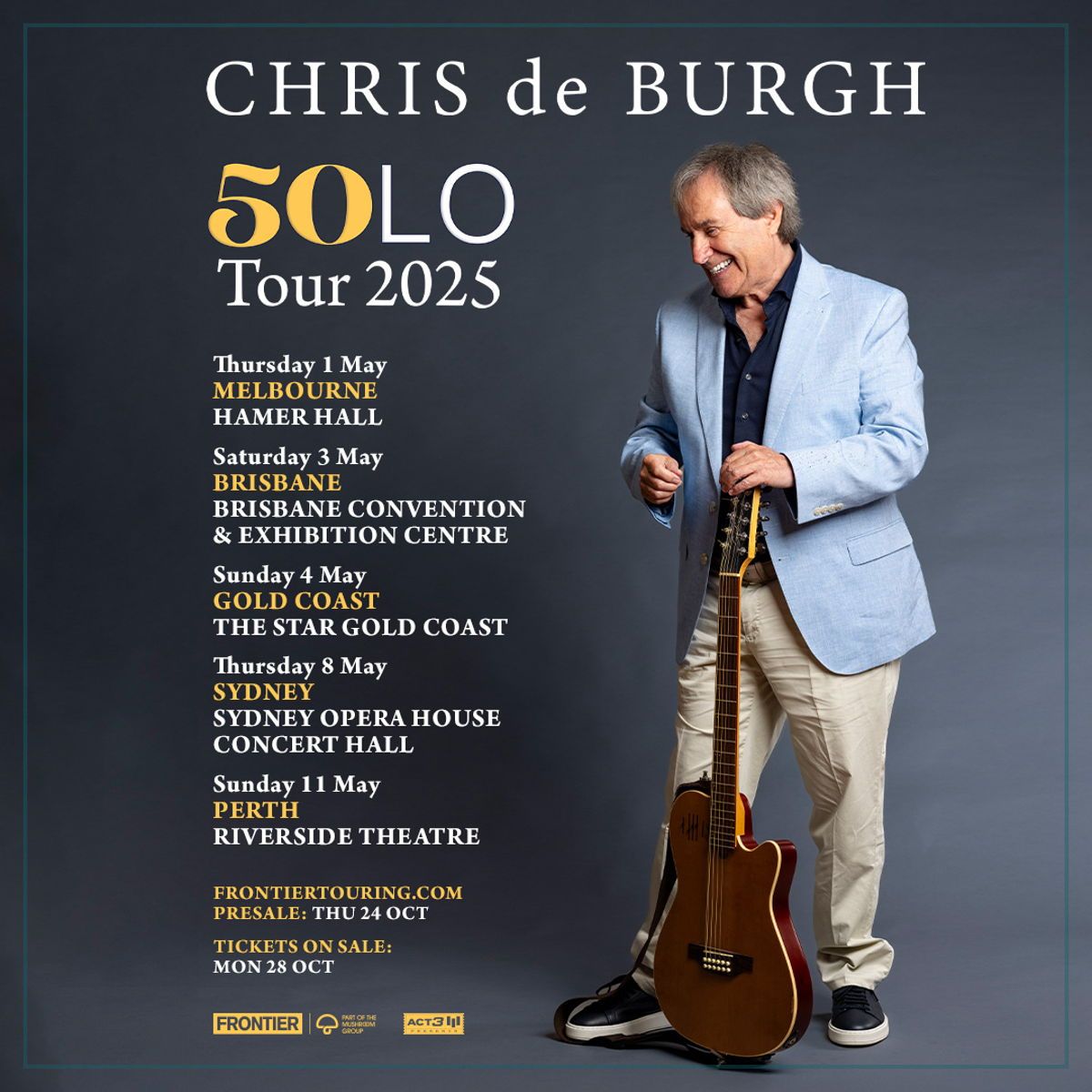 Chris de Burgh: 50LO Tour at FirstOntario Concert Hall