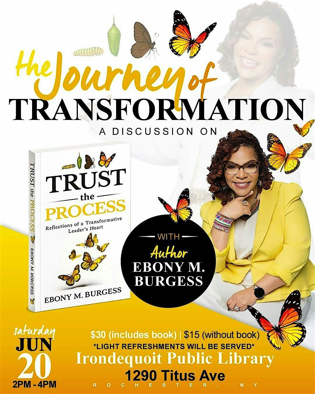 The Journey of Transformation: A Book Discussion with Author Ebony Burgess