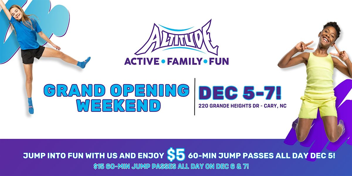 Jump into Fun at Altitude Trampoline Park's Grand Opening in Cary, NC!