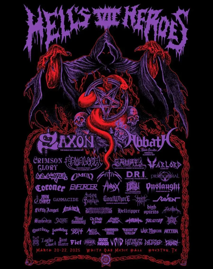 2025 Hells Heroes Festival - 3 Day Pass at The Lawn at White Oak Music Hall