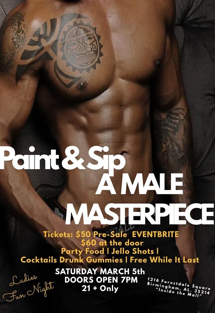 Sip and Paint a Male Masterpiece | 1216 Forestdale Square, Birmingham