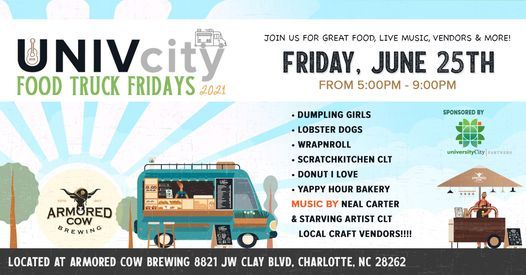 University City Food Truck Friday Armored Cow Brewing Co Charlotte Nc June 25 2021