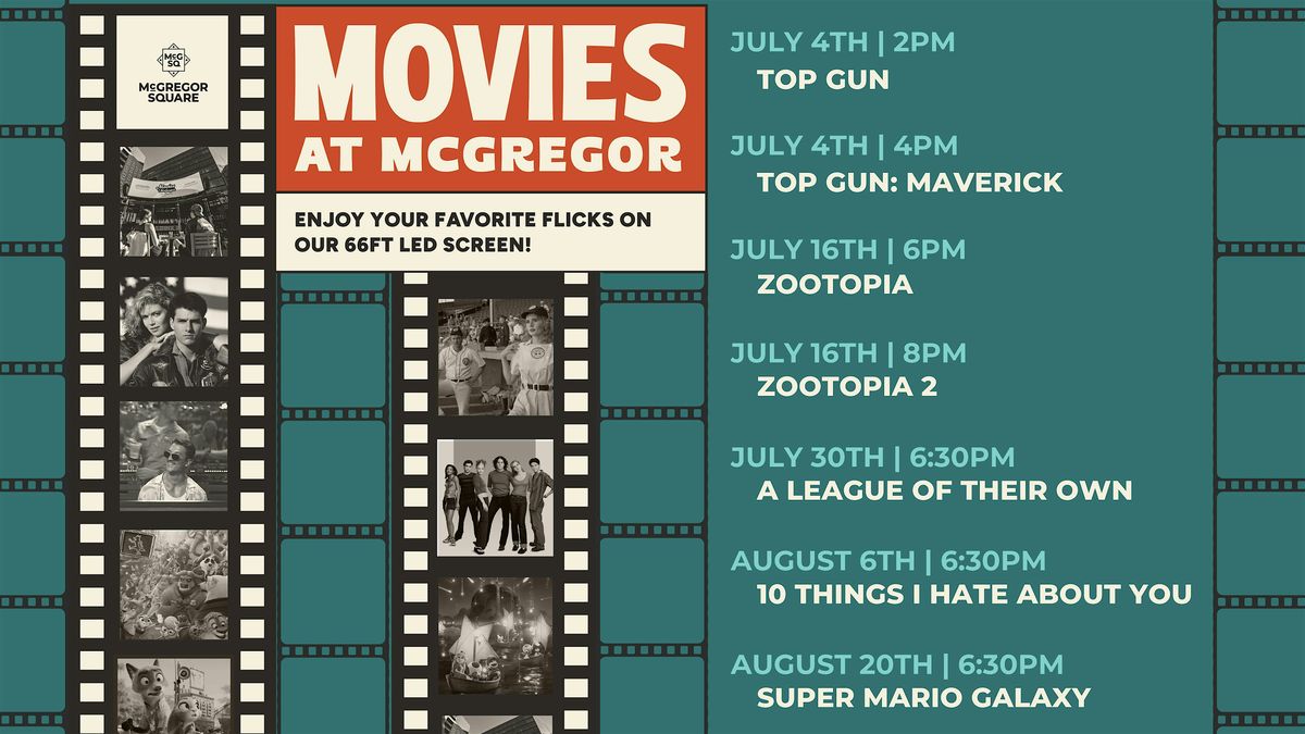 Movies at McGregor