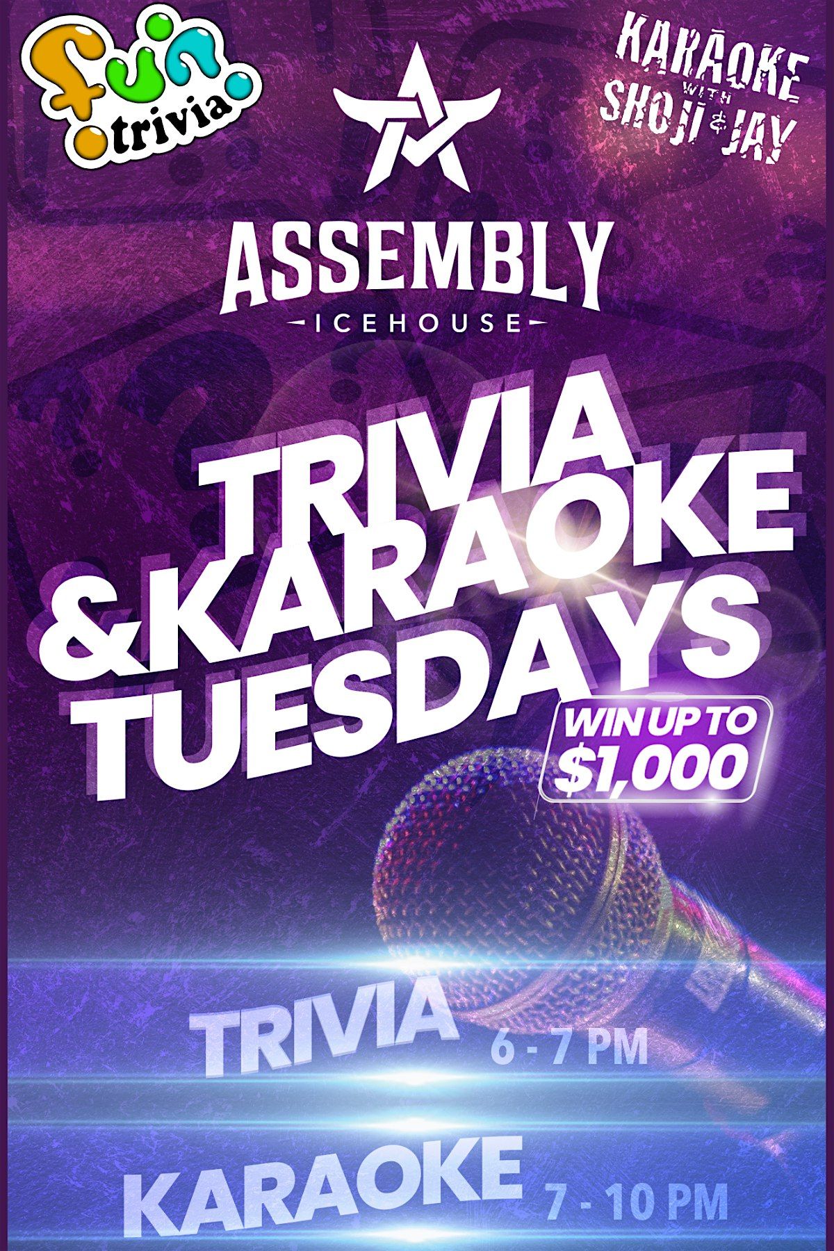 Assembly Icehouse Presents Trivia & Karaoke Tuesdays