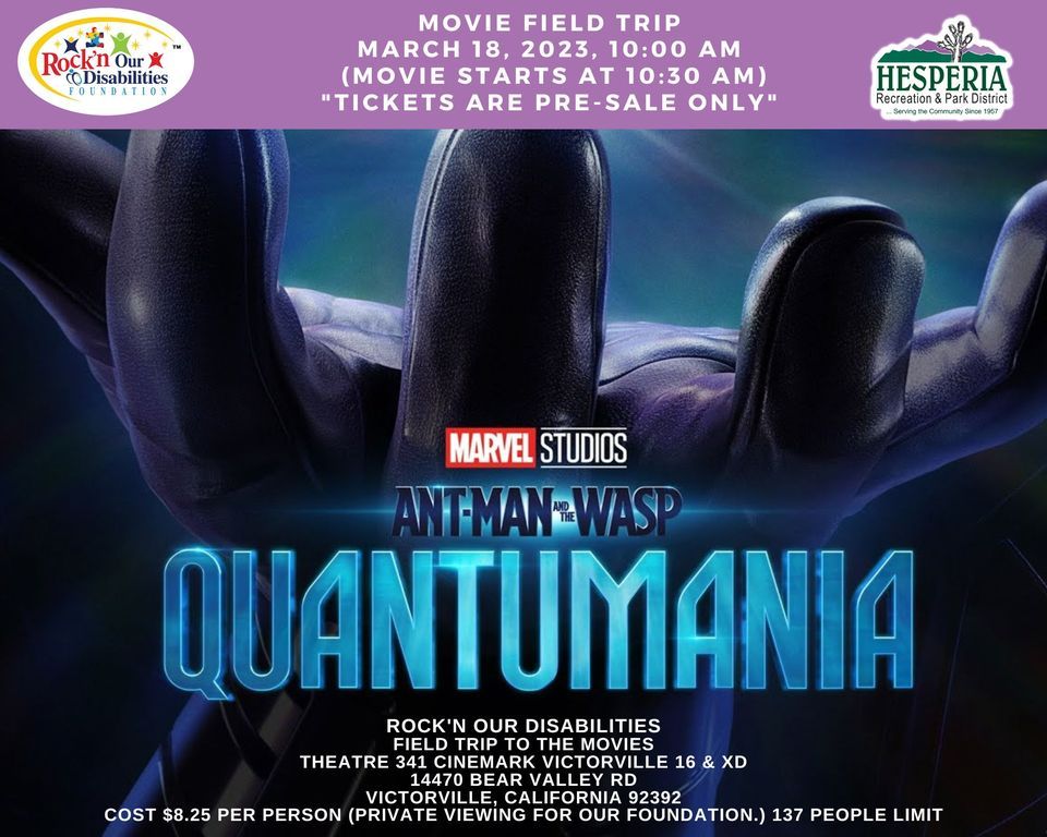 RODF AntMan and the Wasp Quantumania "Private Viewing Movie Field