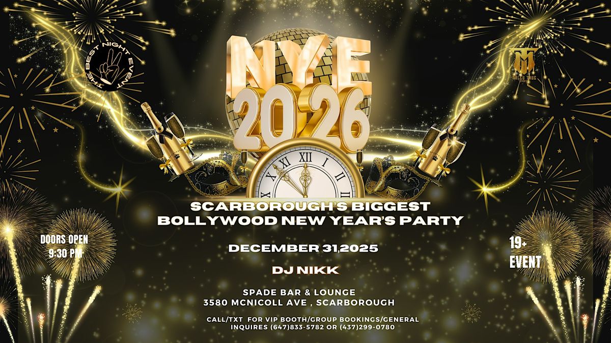 New Year's Bollywood Party - Scarborough's Biggest NYE 2026 Event