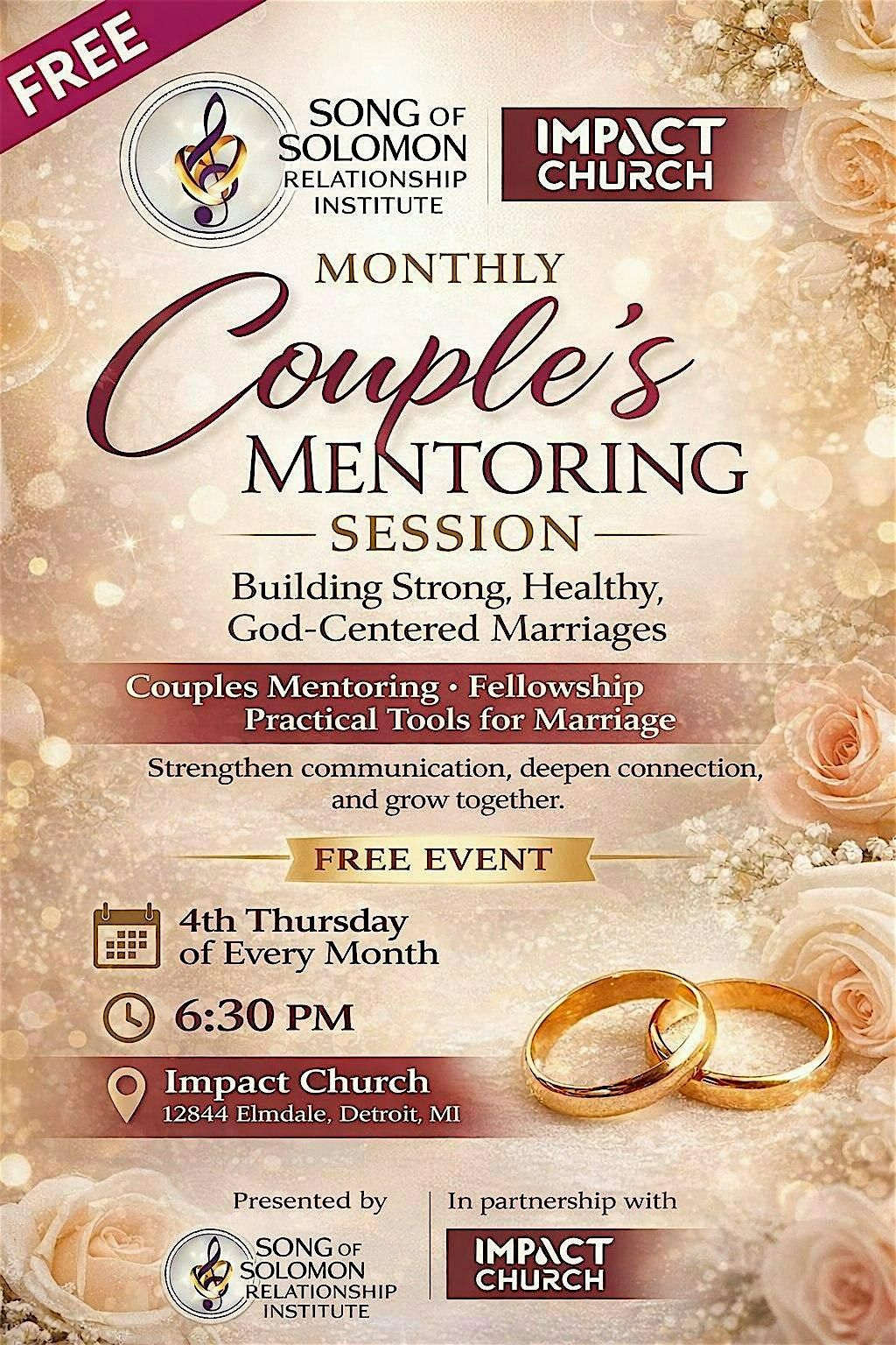 Monthly Couple's Mentoring Session