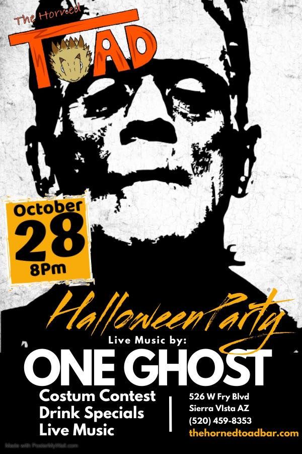 Halloween with One Ghost The Horned TOAD, Sierra Vista, AZ October