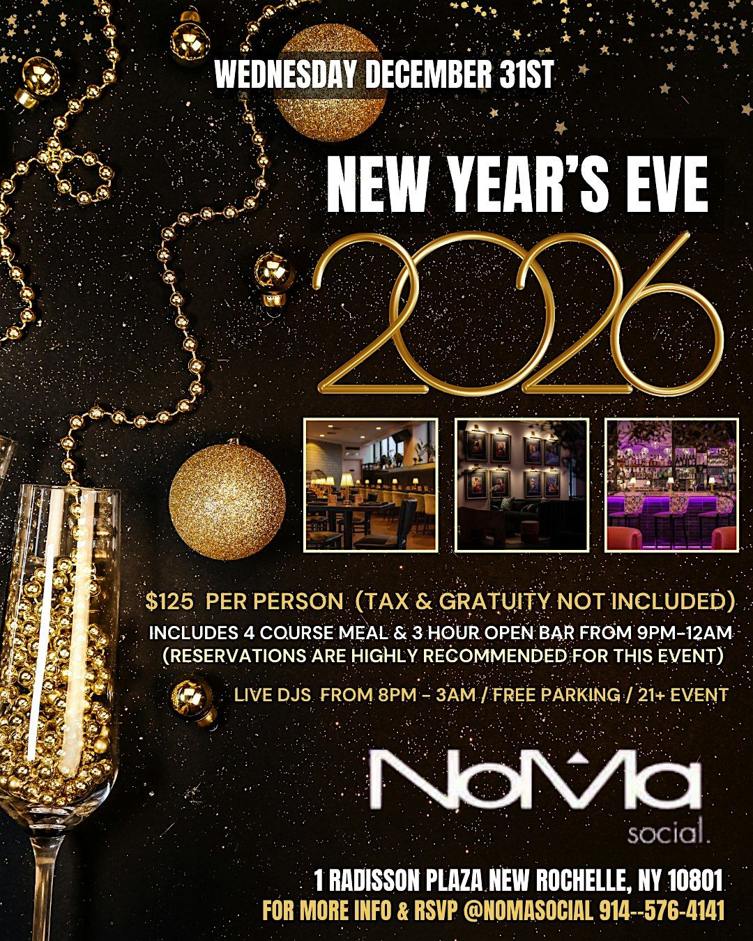New Years Eve 2026 Live @ NoMa Social (Hosted By Angel G)