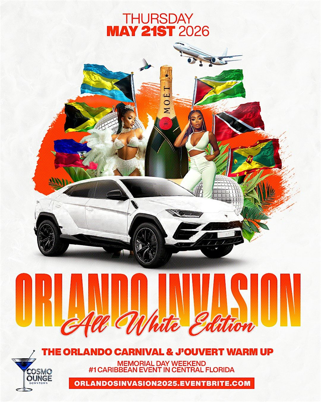 Orlando's Invasion: All White Edition! Orlando Carnival\/J'ouvert Kickoff
