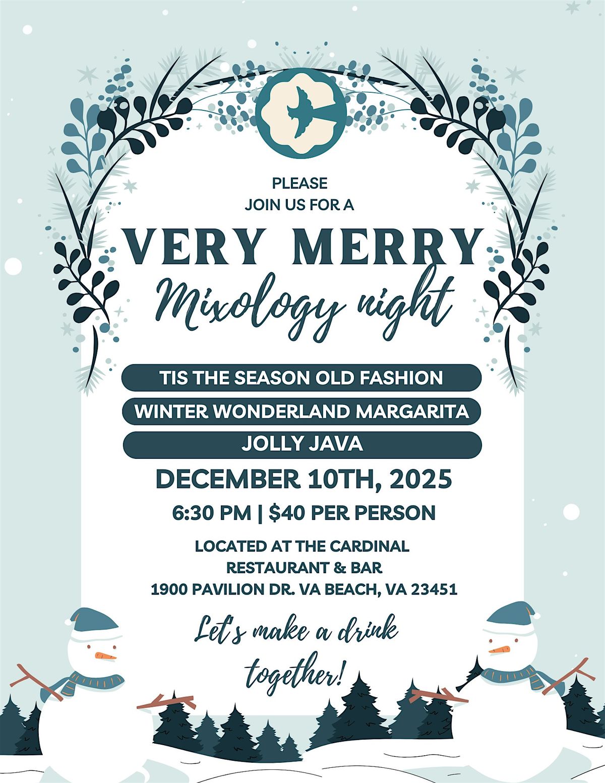 Very Merry Mixology Night