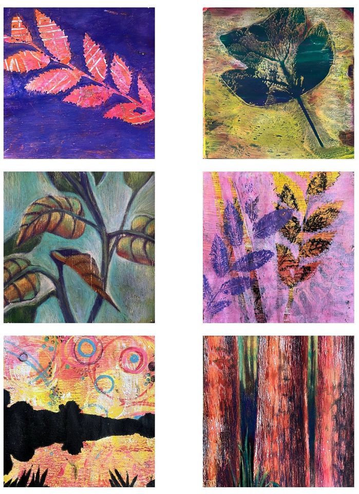 Gel Print Exploration, a 3Day Art Intensive with Debi Drew Margaret