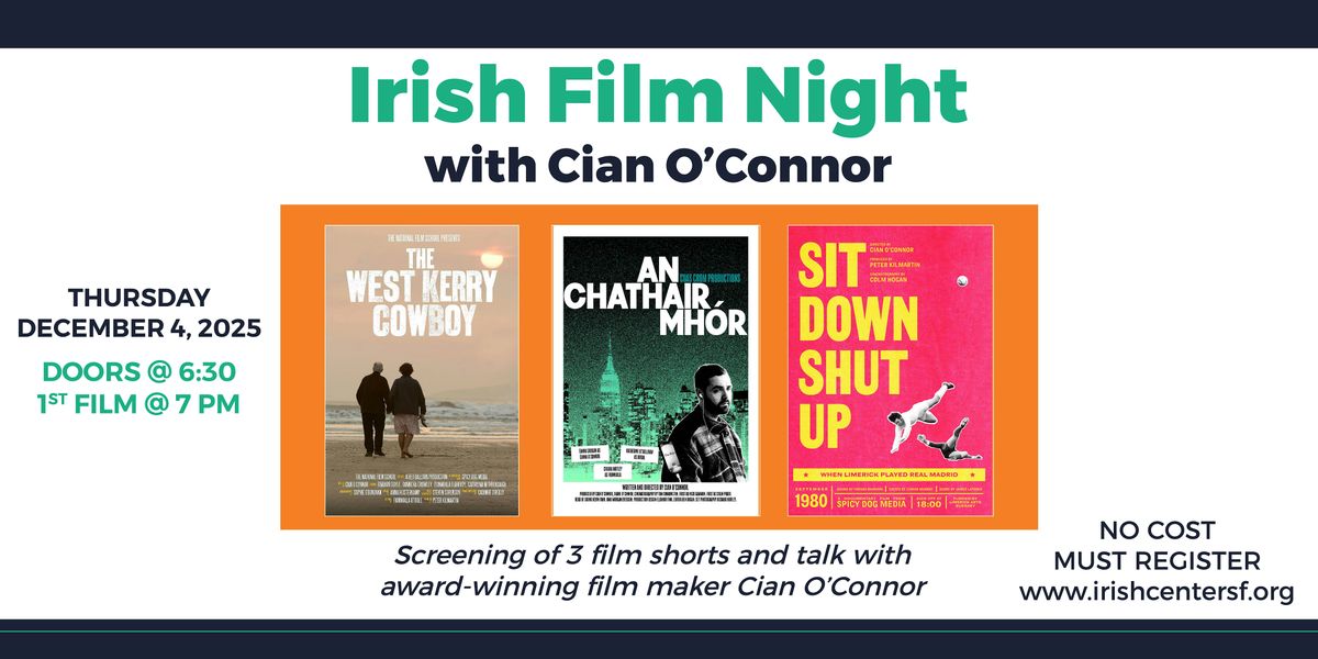 Irish Film Night with Cian O\u2019Connor