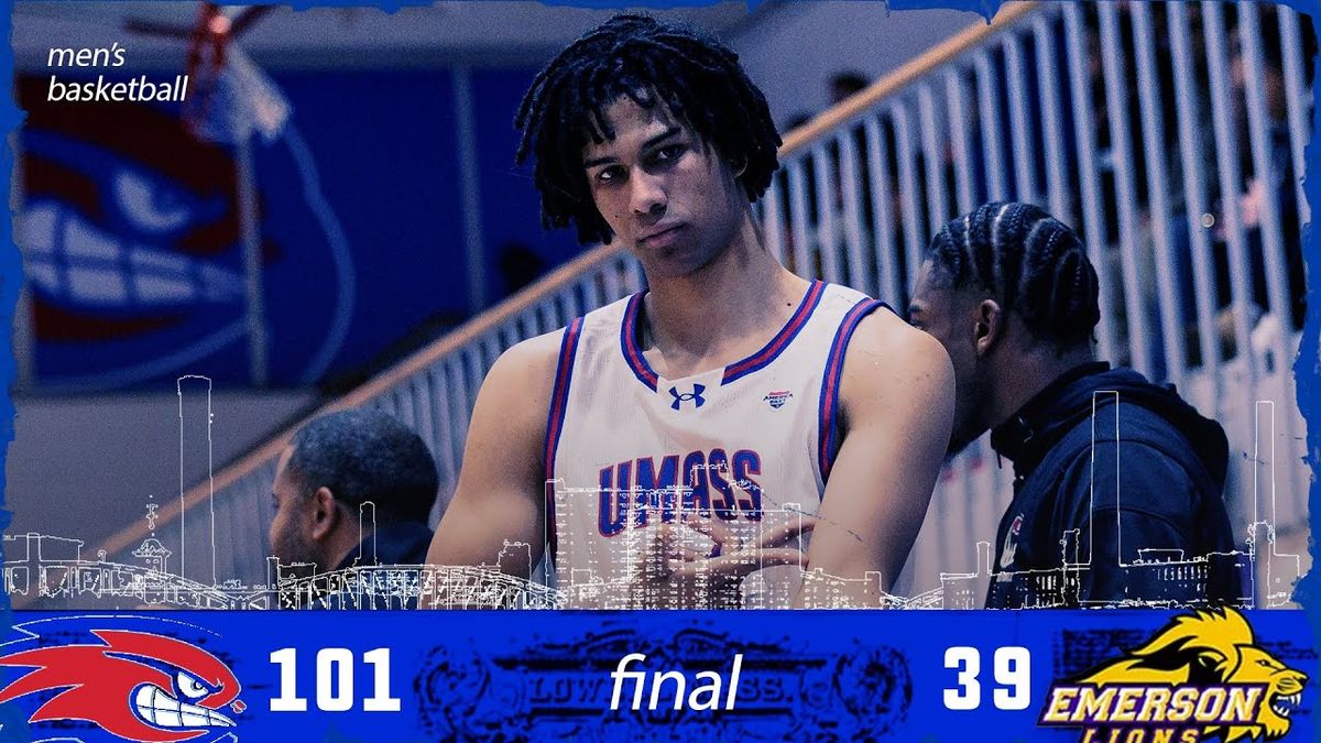 Emerson Lions at UMass Lowell River Hawks Mens Basketball