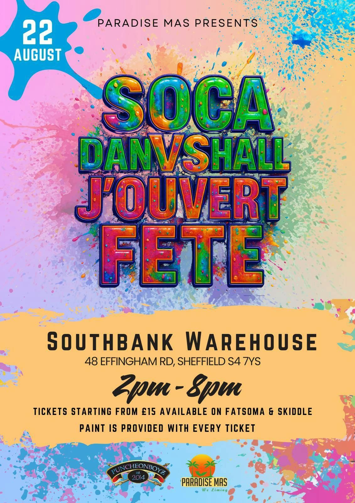 Soca vs Dancehall \u2013 Taste of Carnival J\u2019ouvert F\u00eate