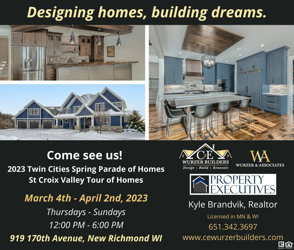 2023 Twin Cities Spring Parade of Homes and St Croix Valley Tour of