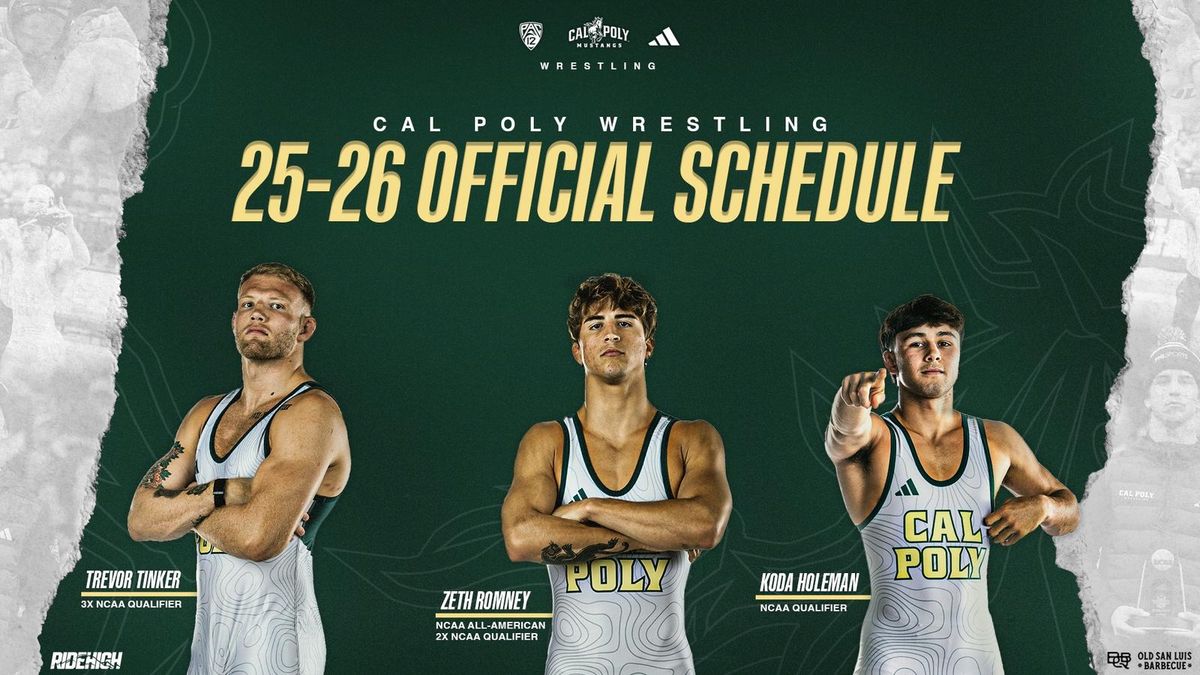 Cal State Bakersfield Roadrunners at Cal Poly Mustangs Wrestling