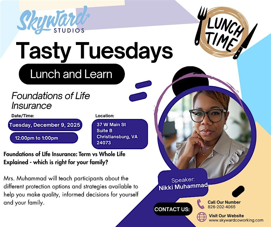 Tasty Tuesdays Lunch and Learn