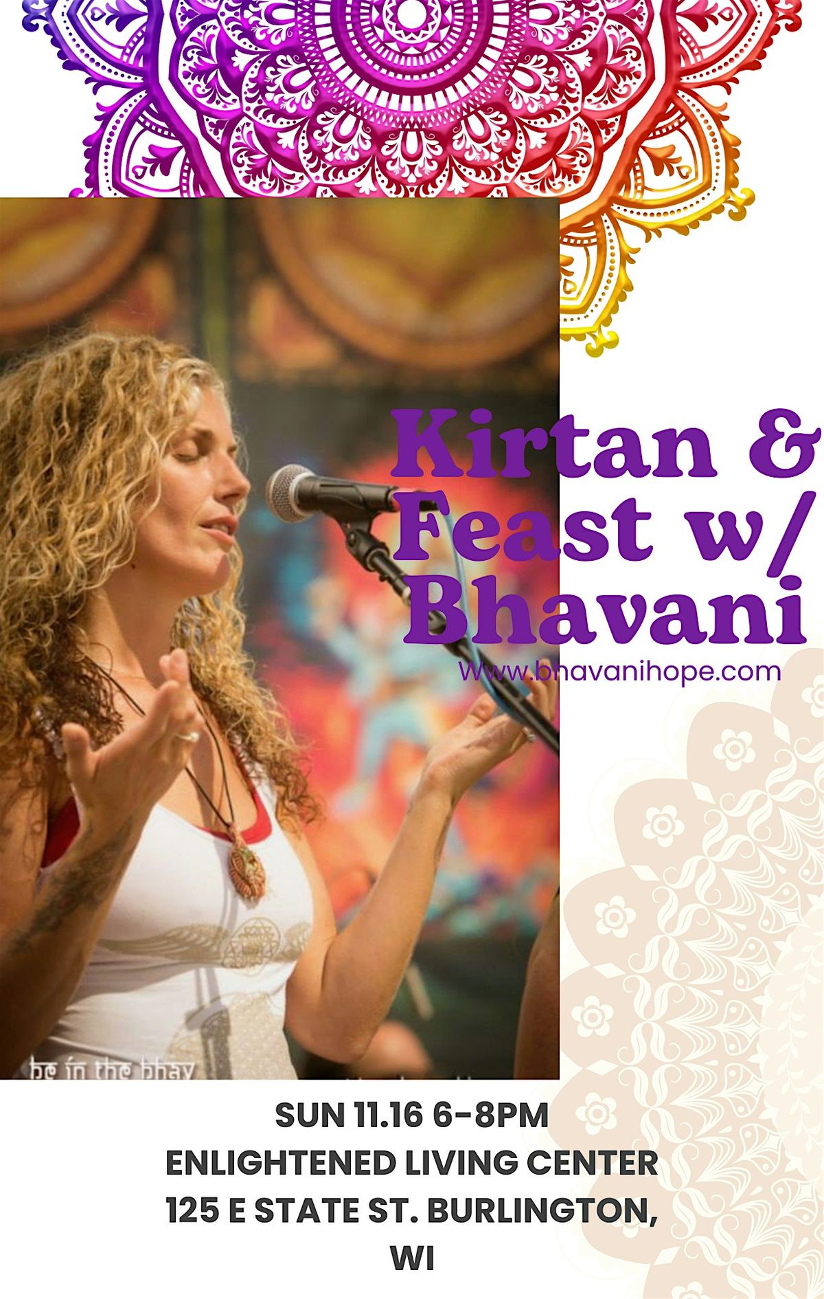 Kirtan & Feast with Bhavani