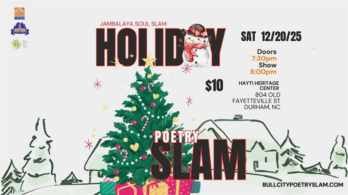 Jambalaya Soul Slam Holiday Poetry Slam