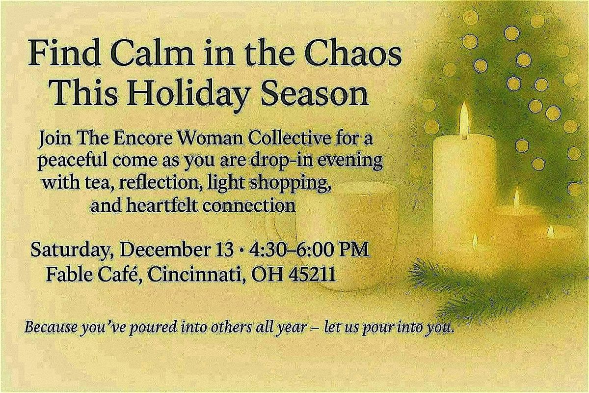 Find Calm in the Chaos This Holiday Season!