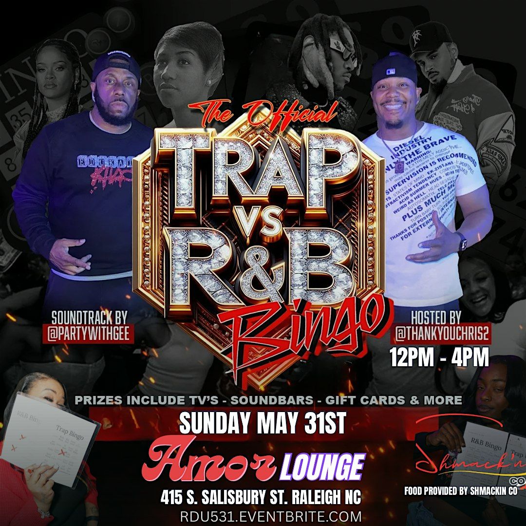 R&B BINGO BRUNCH RALEIGH SUNDAY 5\/31 At AMOR W\/Thank You Chris