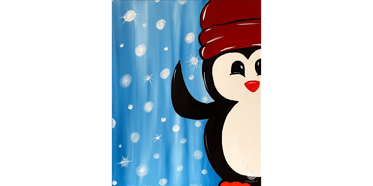 Peekaboo Penguin - Paint and Sip in Austin | Classpop!\u2122