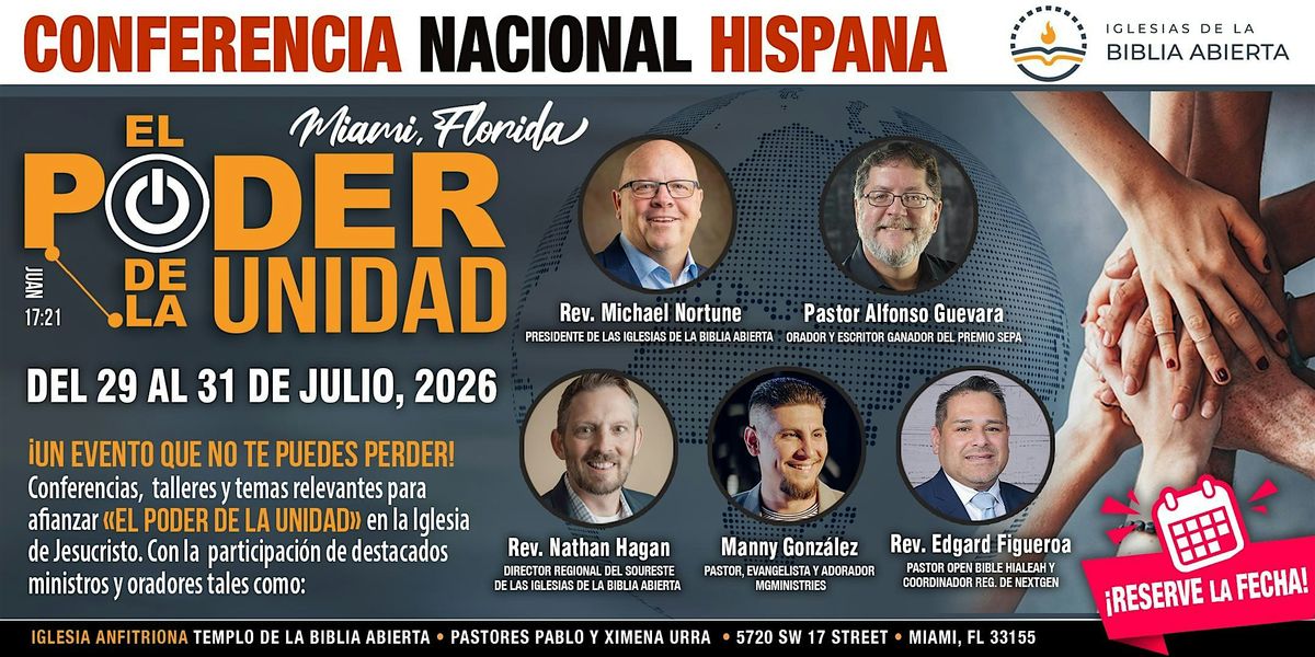 \u00abEL PODER DE LA UNIDAD\u00bb: Conferencia Nacional Hispana de las Iglesias de la
