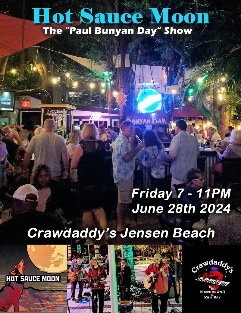 Crawdaddy’s Jensen Beach Saturday June 28th 2024 | Crawdaddy's N'awlins ...