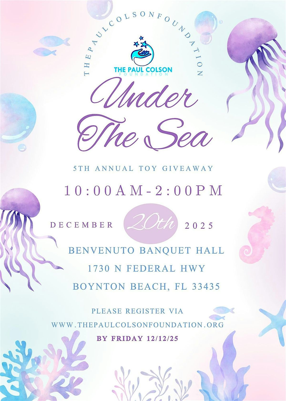 Under The Sea Toy Drive