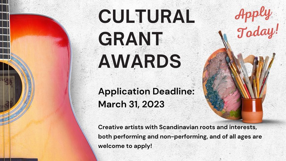 Deadline Extended! Apply for a Cultural Grant Award Artists
