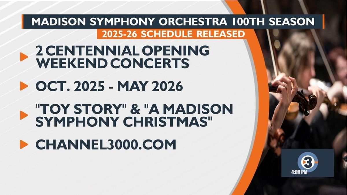 Madison Symphony Orchestra: Toy Story In Concert